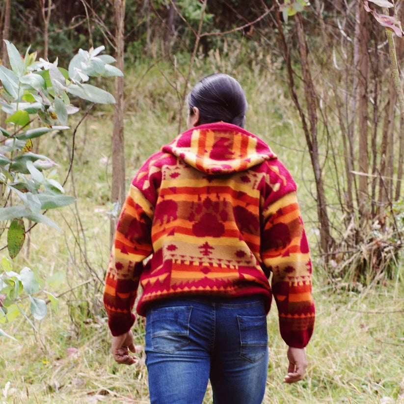 Orange Sunrise Wool Jacket