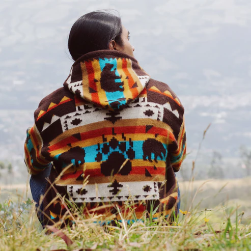 beaded arrow wool jacket 1