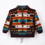 beaded arrow wool jacket 1