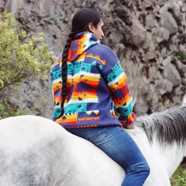 blue feather wool jacket 2