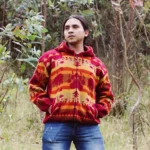 orange sunrise wool jacket 2