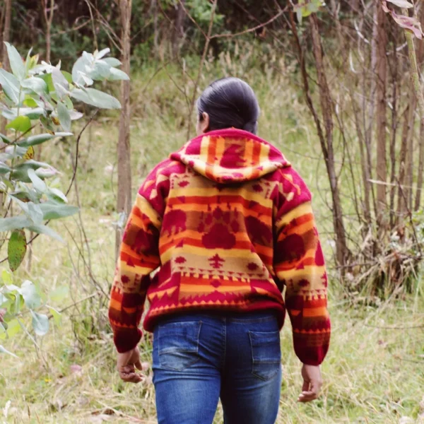 orange sunrise wool jacket 2
