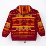 orange sunrise wool jacket 2