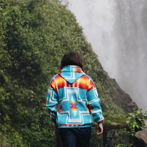 turquoise native cross jacket 1