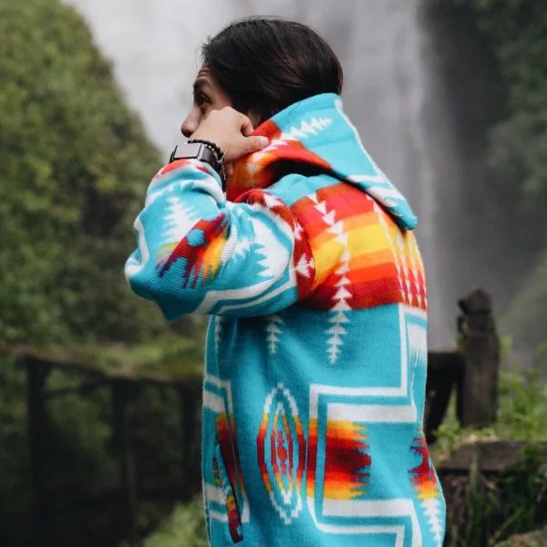 turquoise native cross jacket 2